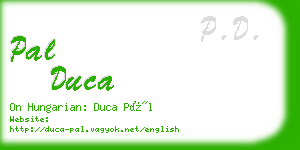 pal duca business card
